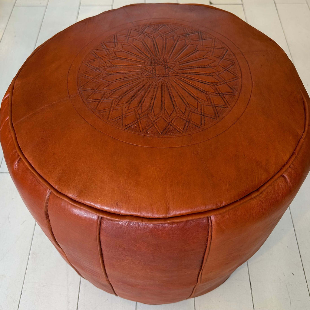 Embossed Pouffe - Spice (Medium) - Mashi Moosh