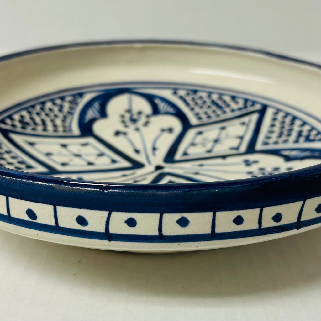 Safi Shallow Dish Blue - Mashi Moosh