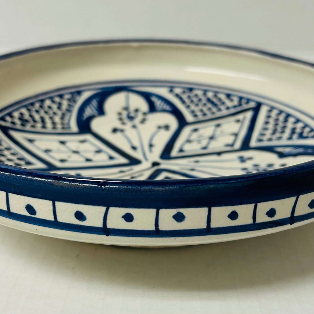 Safi Shallow Dish Blue - Mashi Moosh