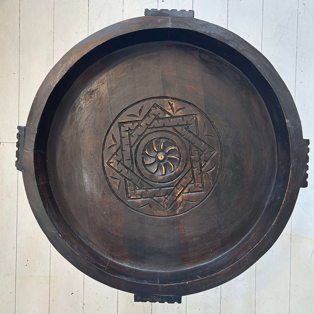 Cedar Berber Table - HandCarved - Mashi Moosh