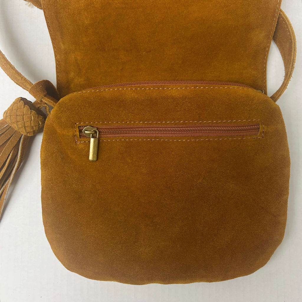 Suede Crossbody Bag