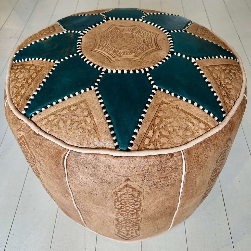 Sunburst Pouffe - Pine