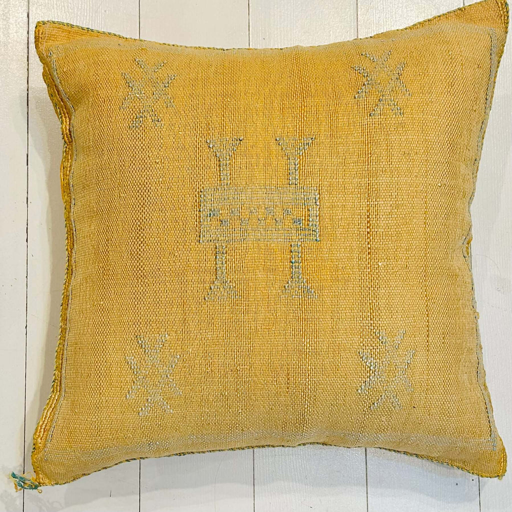 Cactus Silk Cushion (Ochre) - Mashi Moosh