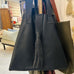 Leather Tote Bag (Navy) - Mashi Moosh