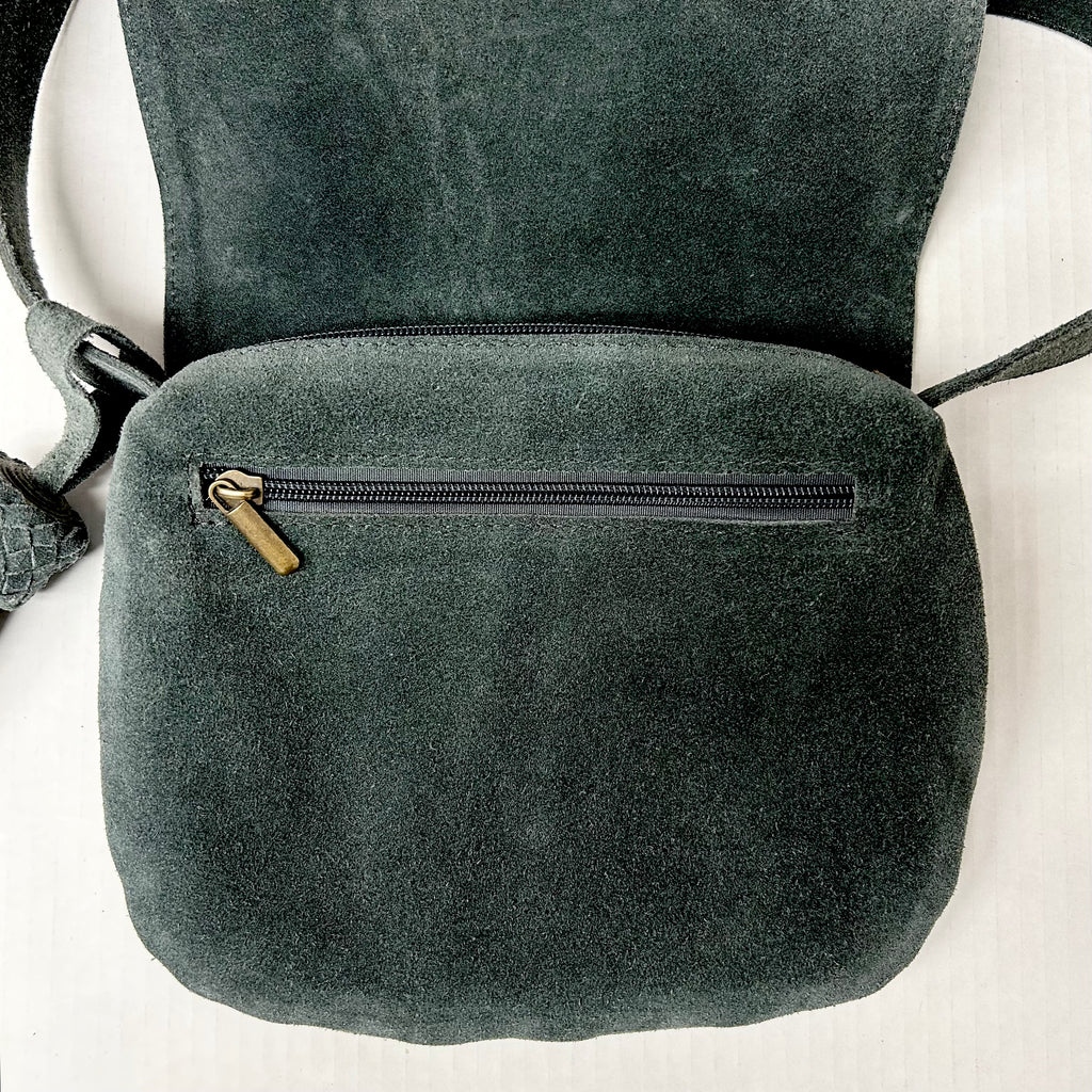 Suede Crossbody Bag