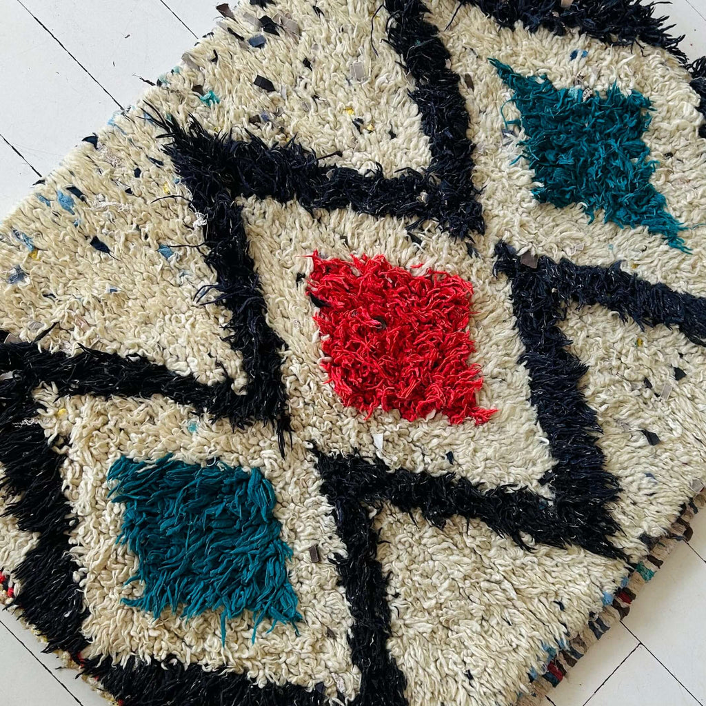 Moroccan Boucherouite Rug - Mashi Moosh