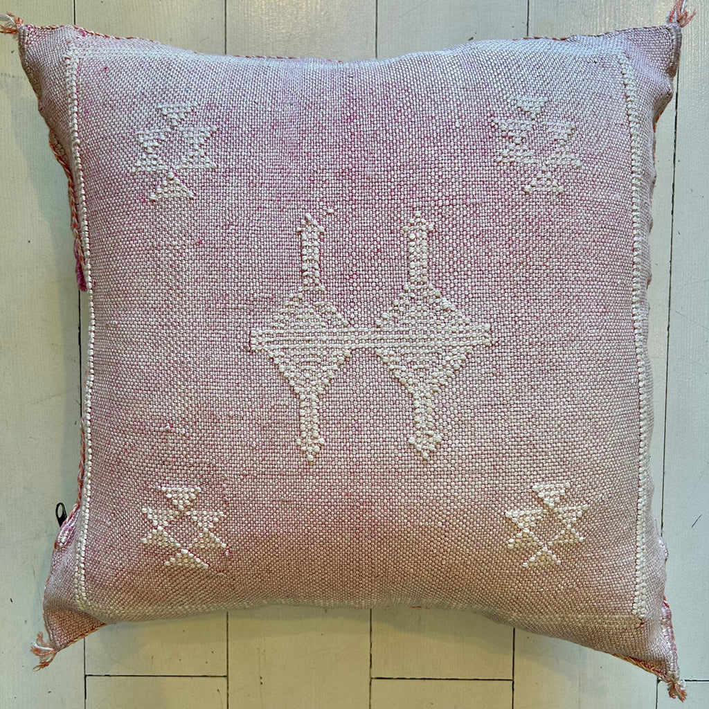 Cactus Silk Cushion (Rose Petal)