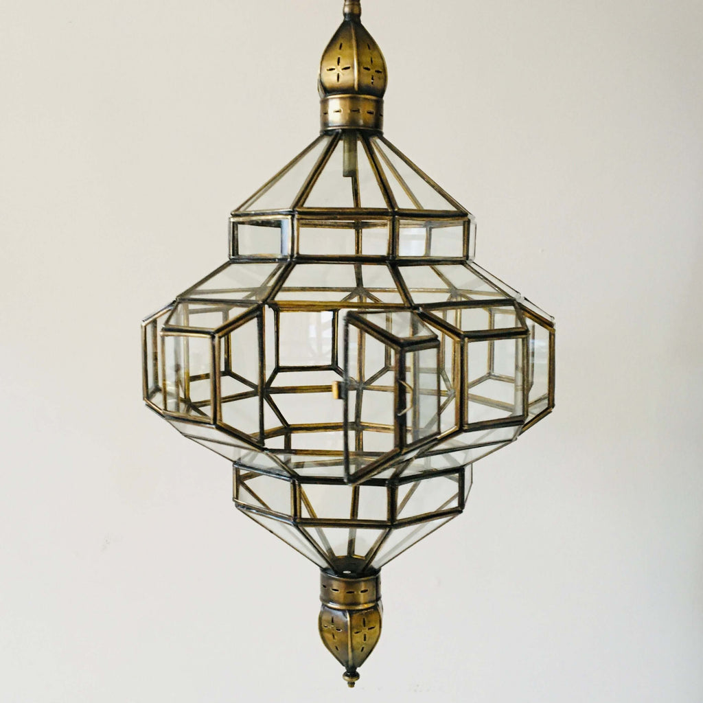 Marrakech Lantern - Clear Glass - Mashi Moosh