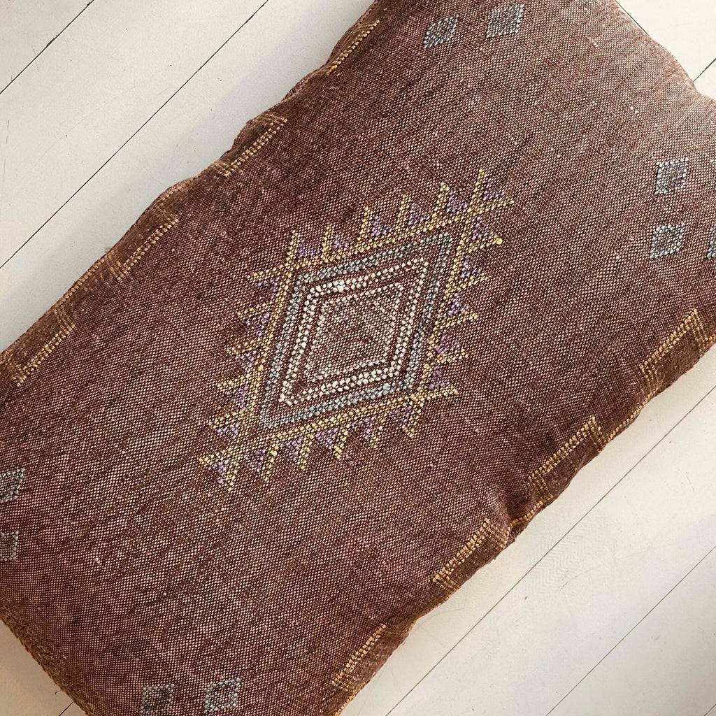 Cactus Silk Cushion (Hazelnut) - Mashi Moosh