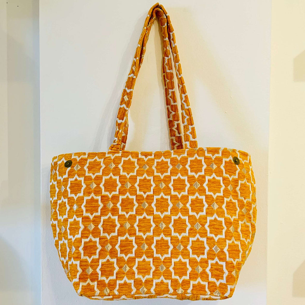 Chenille Two-Way Tote Bag (6 Colours) - Mashi Moosh