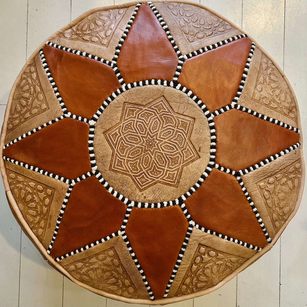 Sunburst Pouffe - Spice