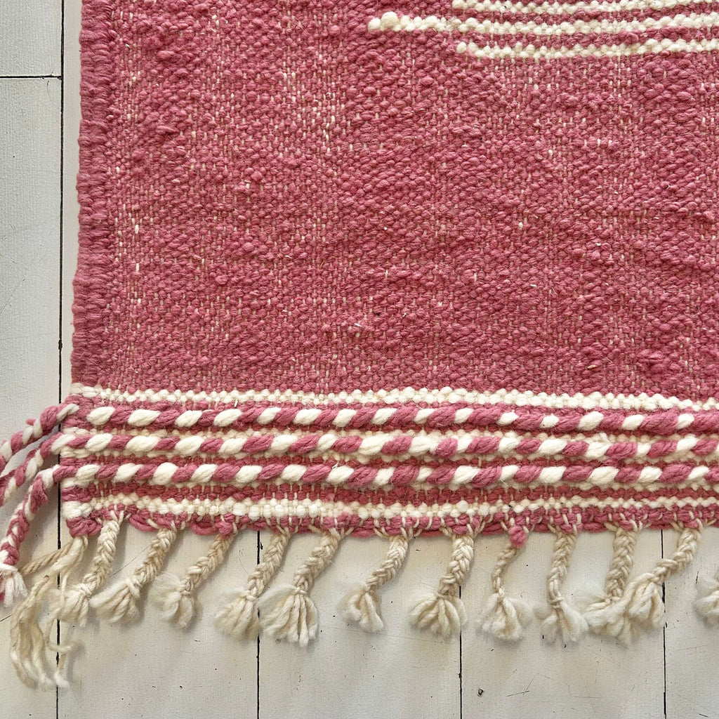 Moroccan Khemisset Kilim - Pink