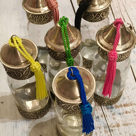 Decorative Tasselled Bottle Jar - Mashi Moosh