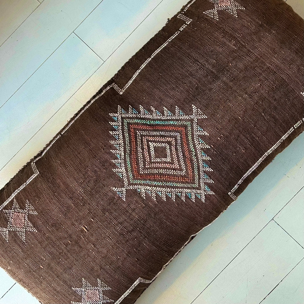 Cactus Silk Cushion (Walnut)