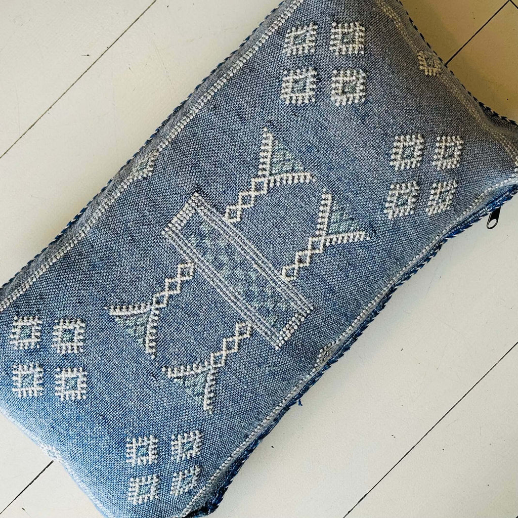 Cactus Silk Cushion (Chambray) - Mashi Moosh