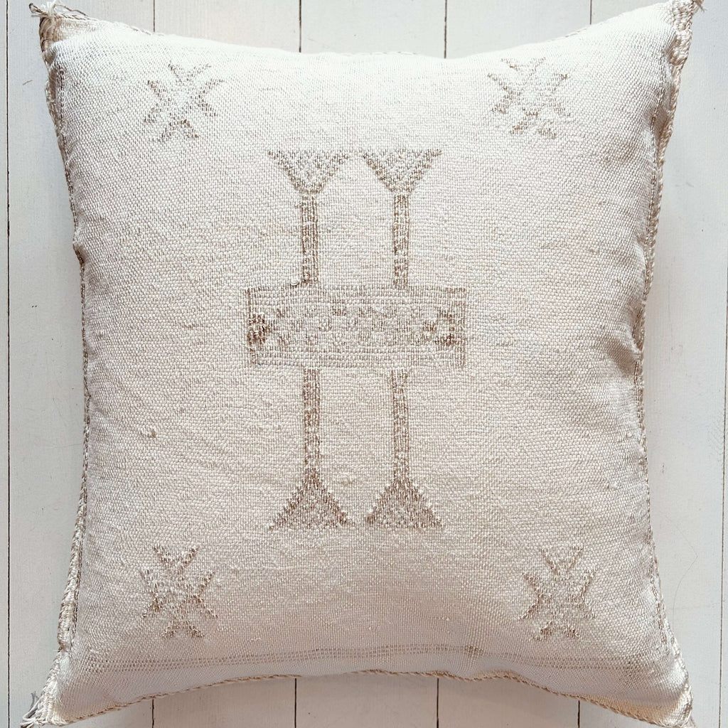 Cactus Silk Cushion (Linen) - Mashi Moosh
