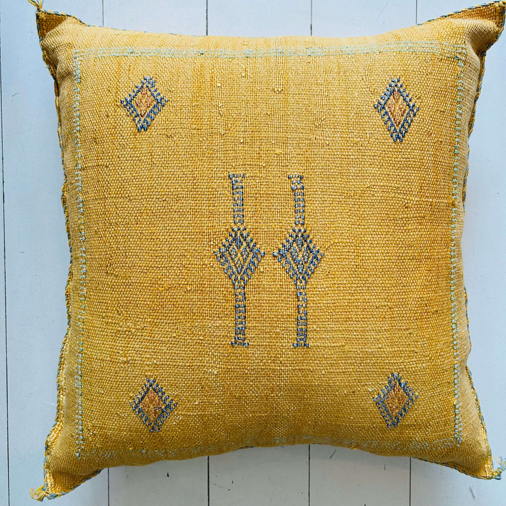 Cactus Silk Cushion (Marigold) - Mashi Moosh