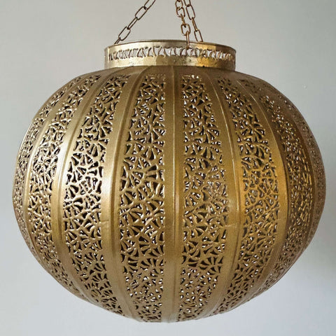 ‘Globe’ Lantern (II) - Gold - Mashi Moosh