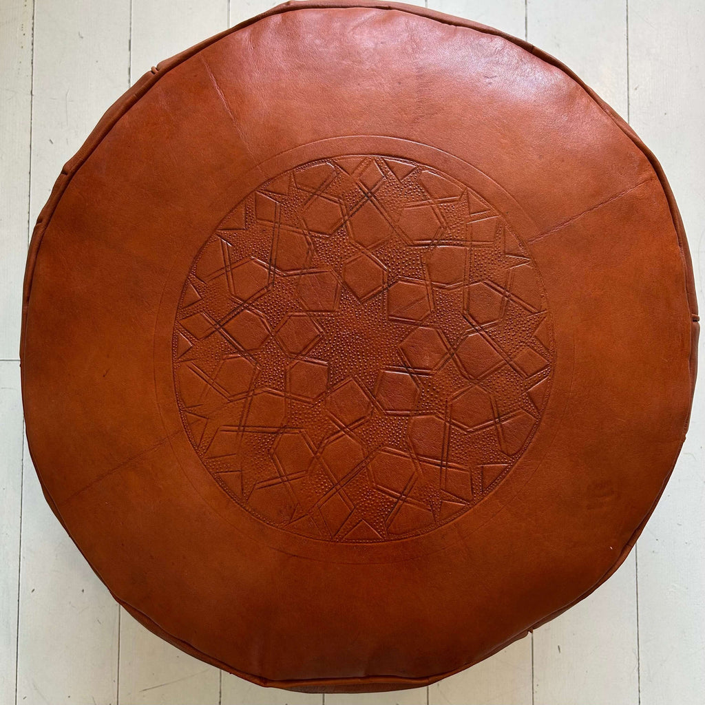 Embossed Pouffe - Spice (Large) - Mashi Moosh