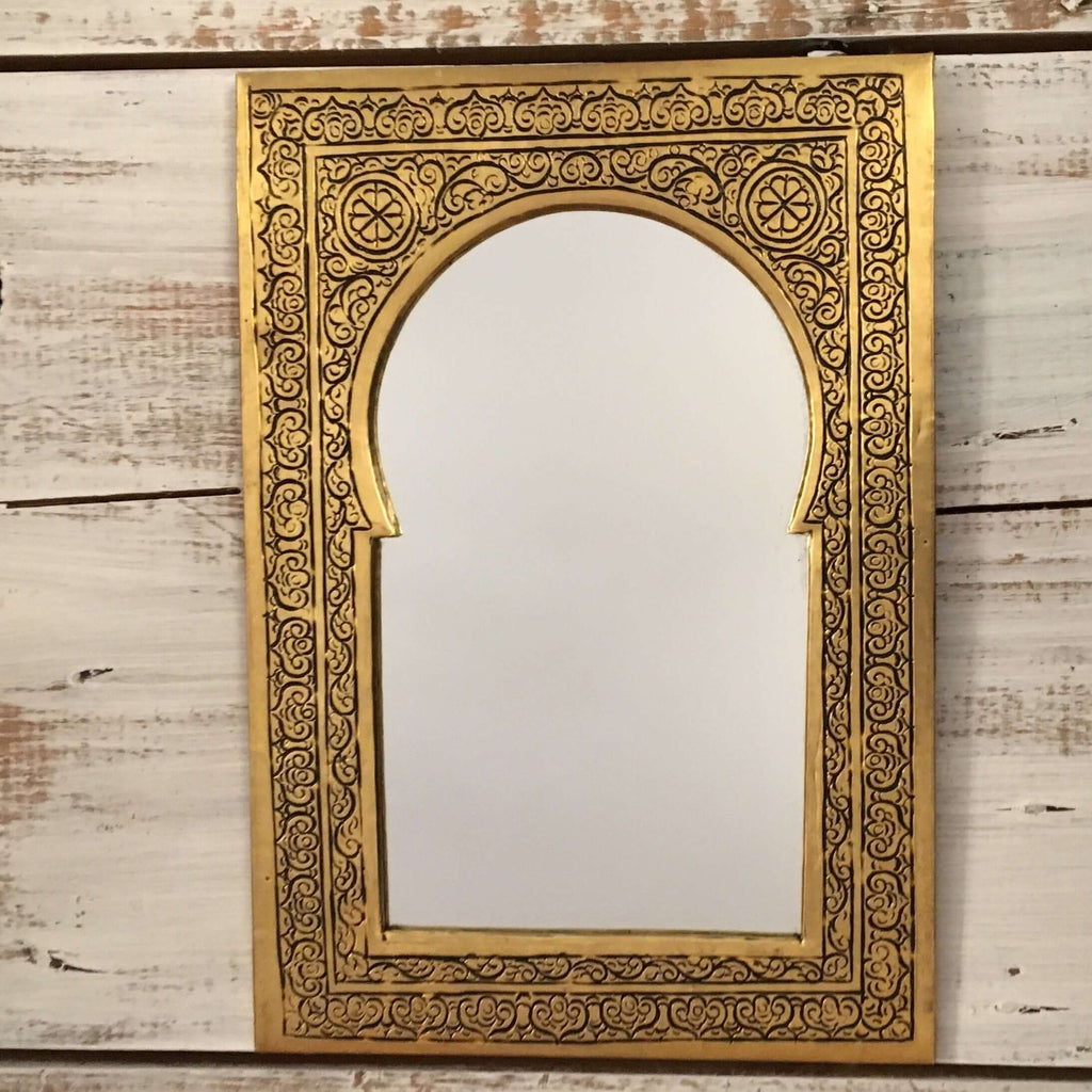 Keyhole Arch - Brass Mirror - Mashi Moosh