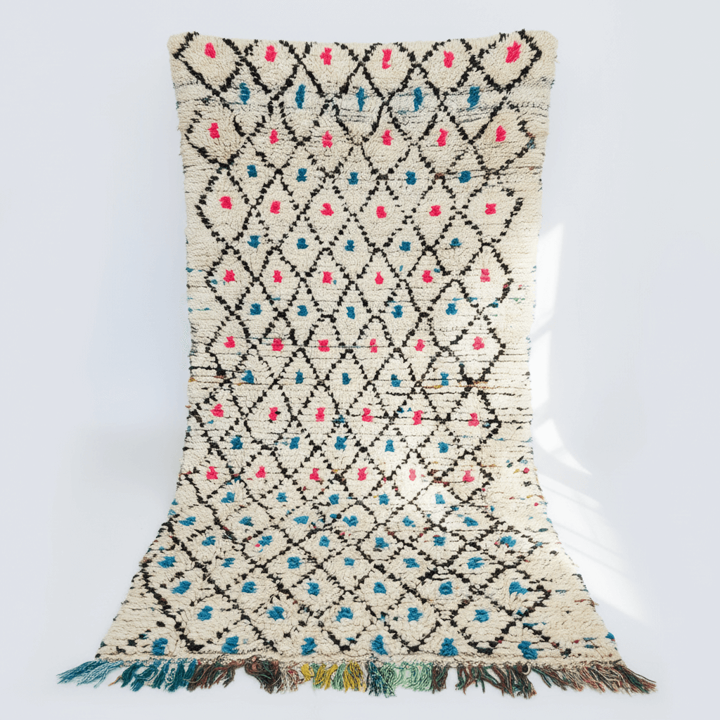 Moroccan Boucherouite Rug - Mashi Moosh