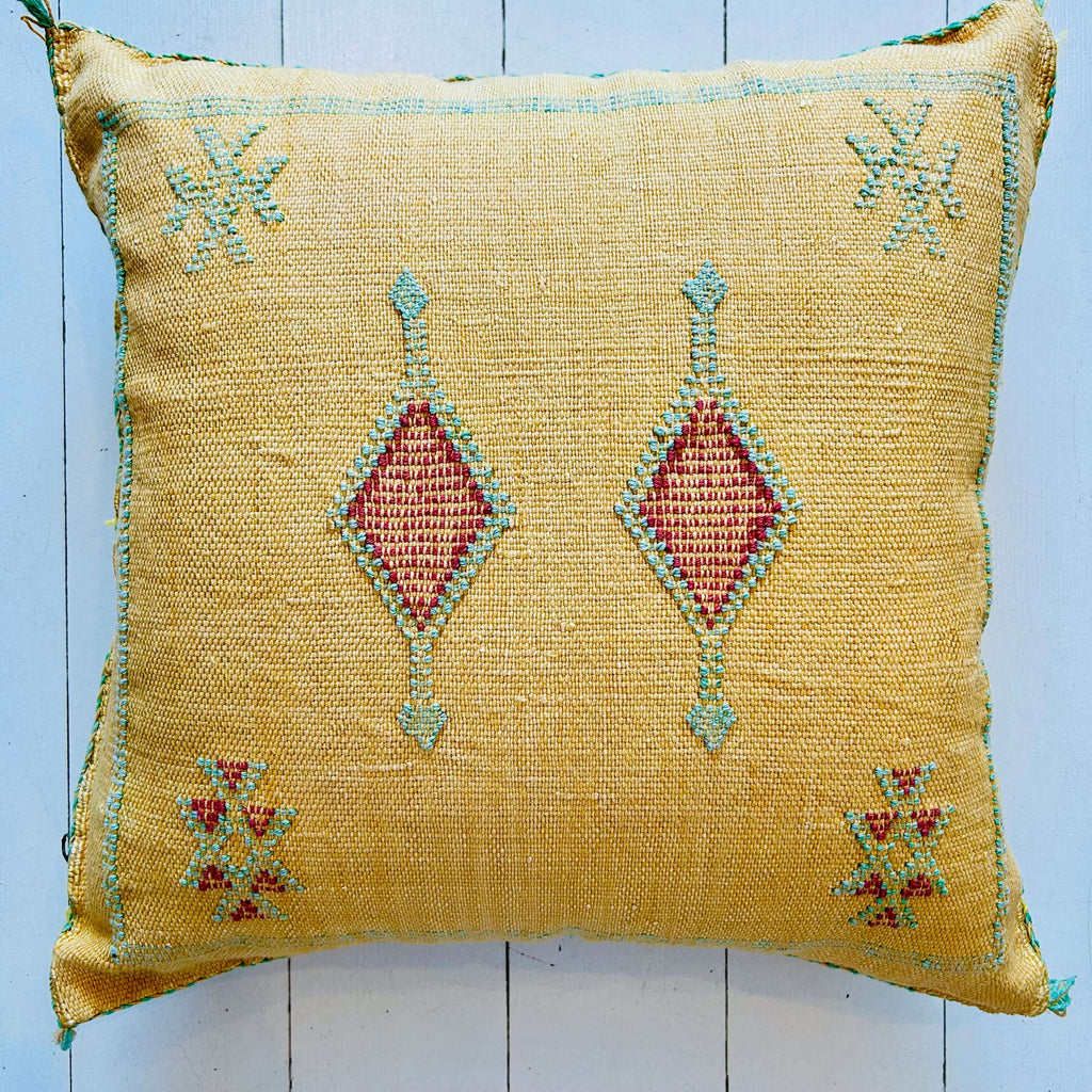 Cactus Silk Cushion (Cornsilk) - Mashi Moosh