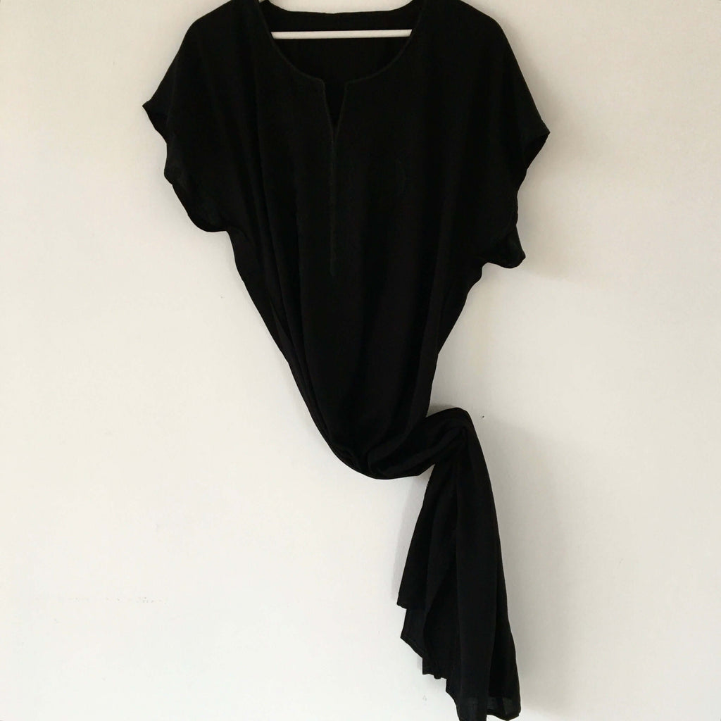 Kaftan - Embroidered Lightweight (Midnight) - Mashi Moosh