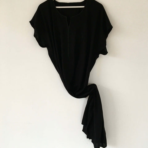 Kaftan - Embroidered Lightweight (Midnight) - Mashi Moosh