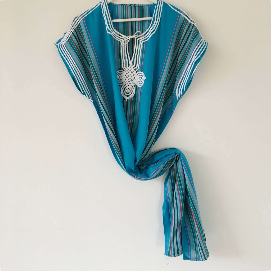 Kaftan - Striped (Sky) - Mashi Moosh
