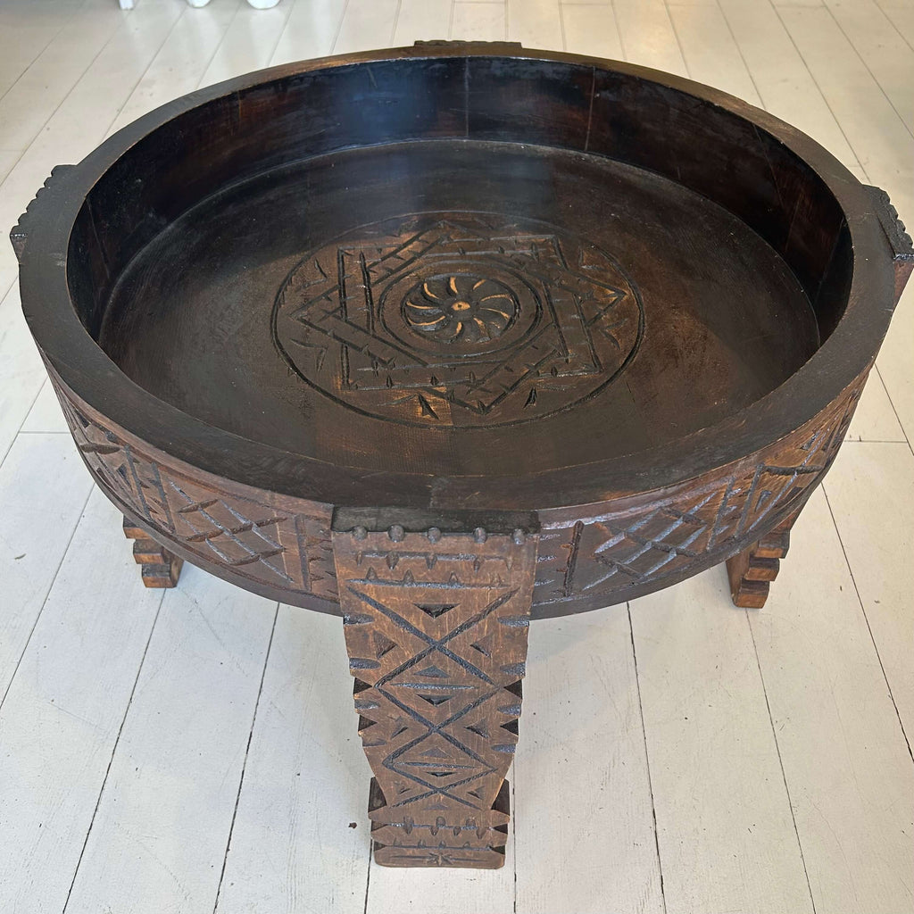 Cedar Berber Table - HandCarved - Mashi Moosh