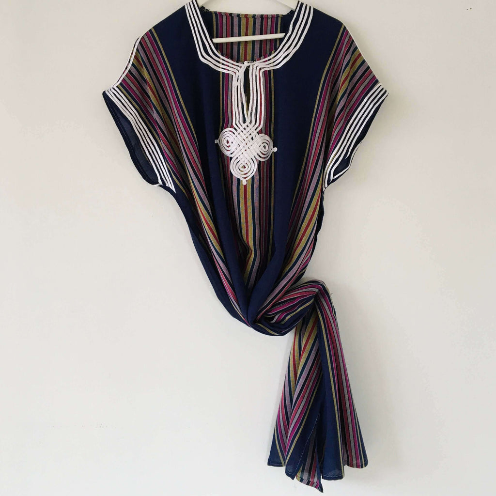Kaftan - Striped (Navy) - Mashi Moosh
