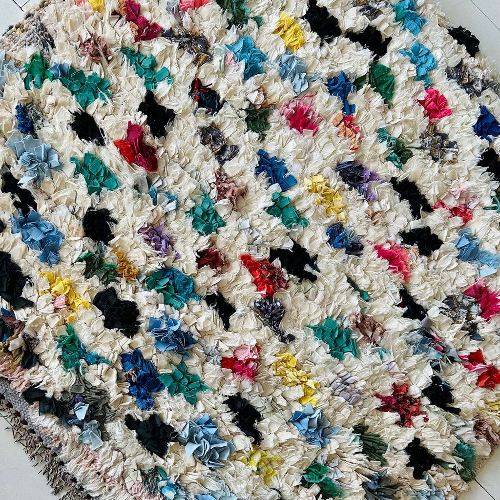 Moroccan Boucherouite Rug - Mashi Moosh