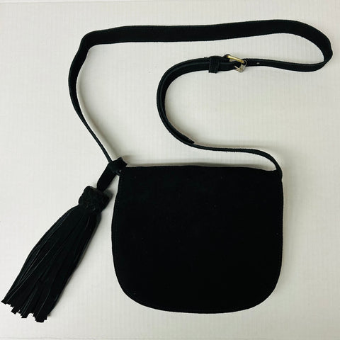 Suede Crossbody Bag (Midnight)