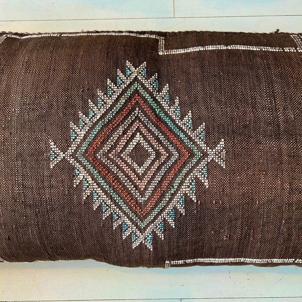 Cactus Silk Cushion (Walnut)
