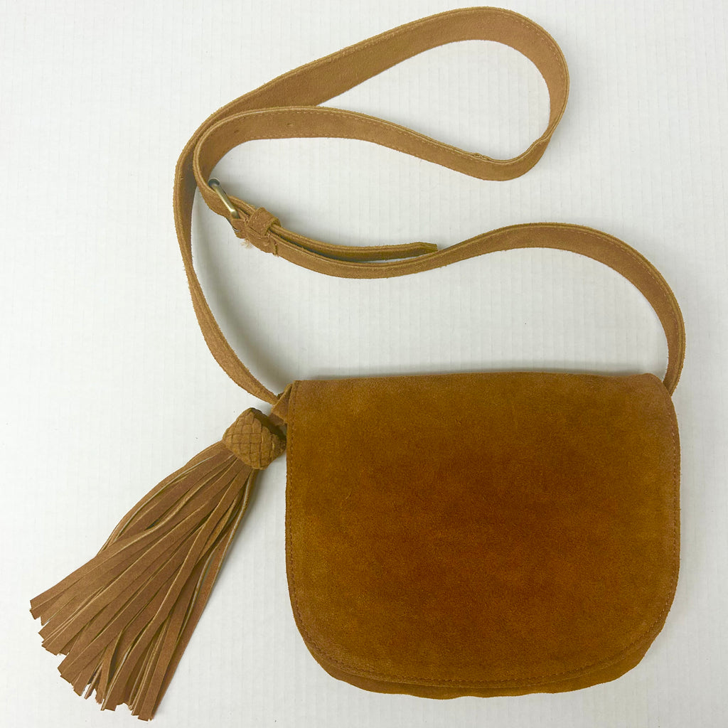 Suede Crossbody Bag (Sahara)