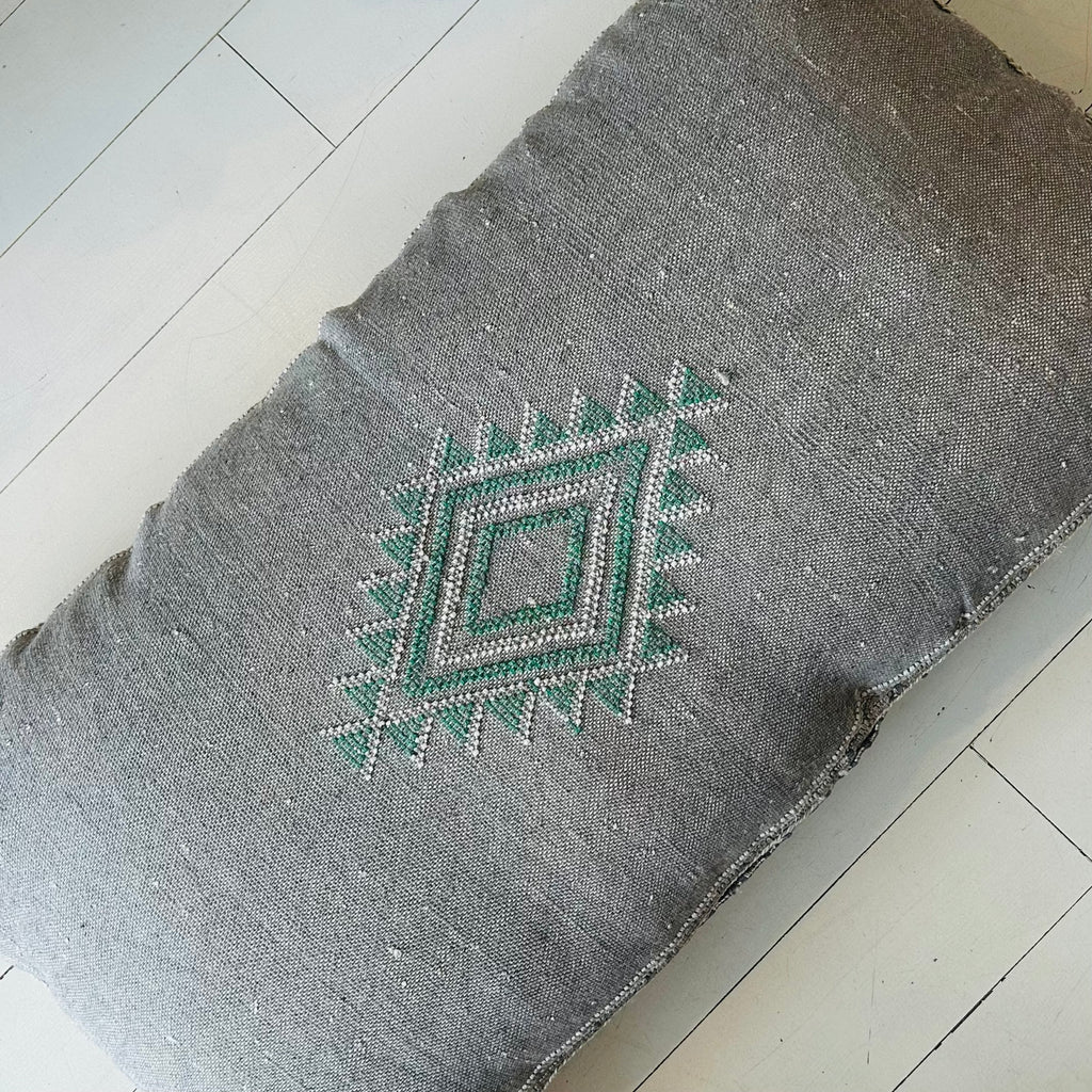 Cactus Silk Cushion (Stone)