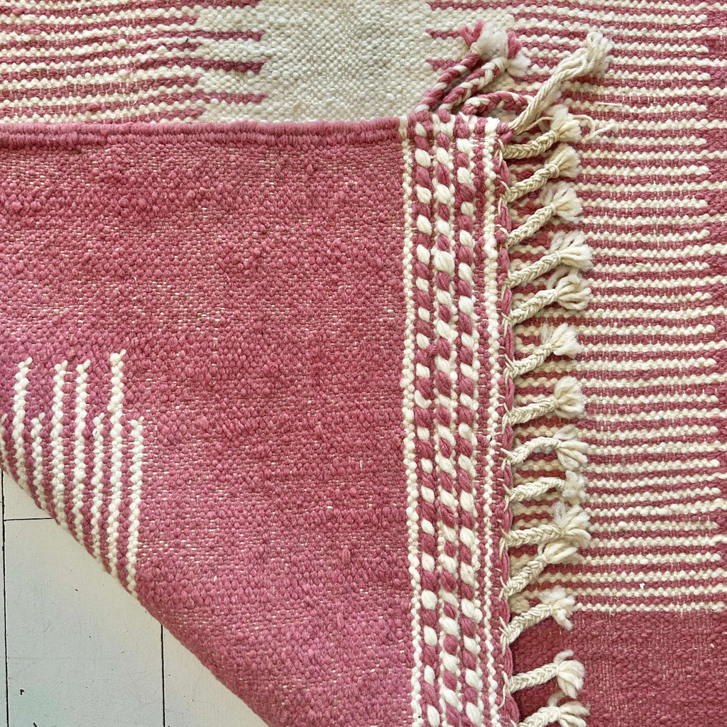 Moroccan Khemisset Kilim - Pink