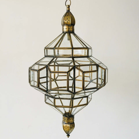 Marrakech Lantern - Clear Glass - Mashi Moosh
