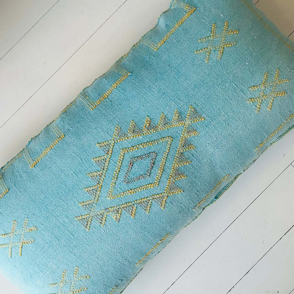 Cactus Silk Cushion (Summer Sky) - Mashi Moosh