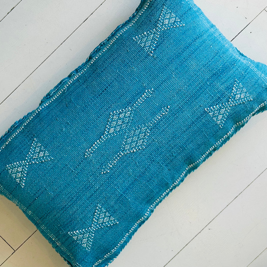 Cactus Silk Cushion (Aqua) - Mashi Moosh