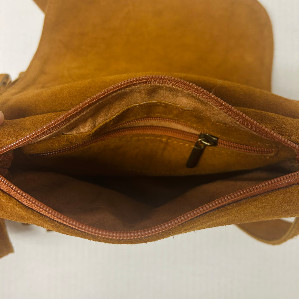 Suede Crossbody Bag