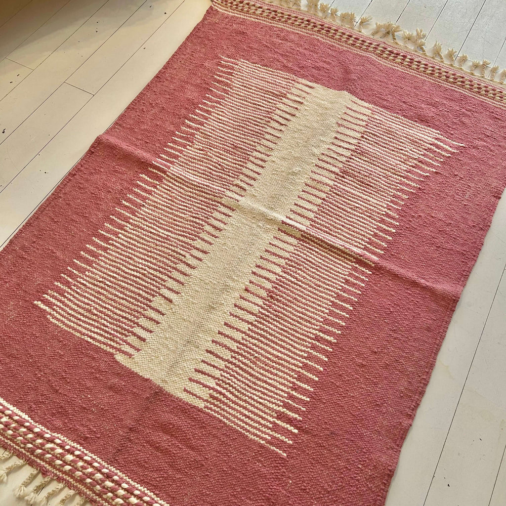 Moroccan Khemisset Kilim - Pink