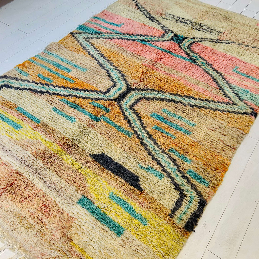 Vintage Moroccan Boujaad Rug - Mashi Moosh