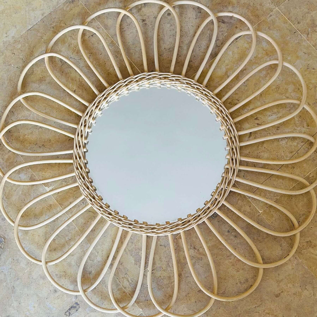 Mandala Rattan Mirror
