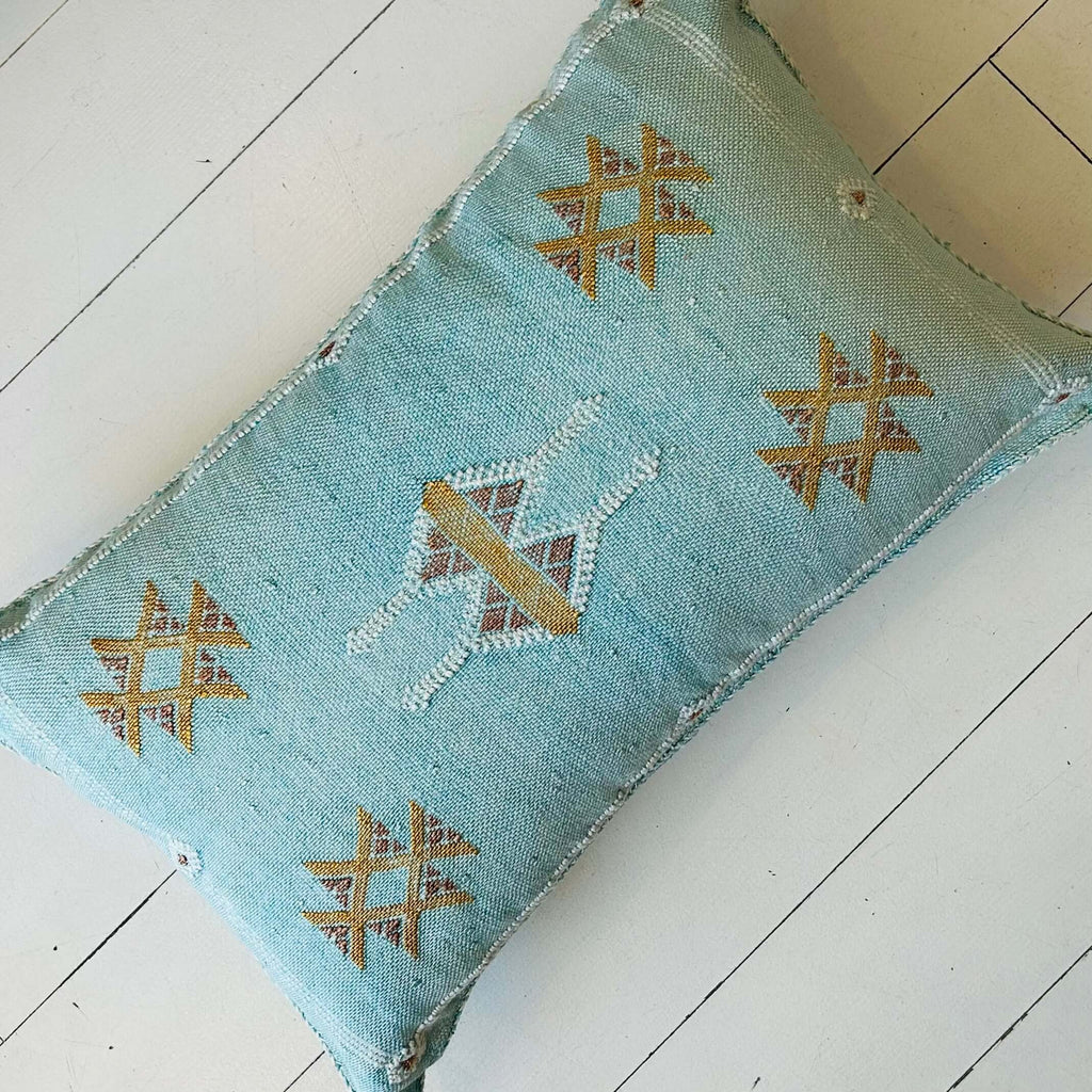 Cactus Silk Cushion (Surf) - Mashi Moosh