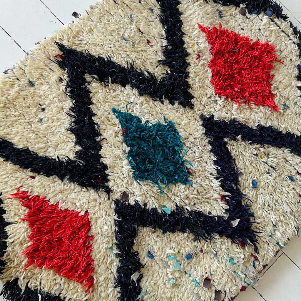 Moroccan Boucherouite Rug - Mashi Moosh