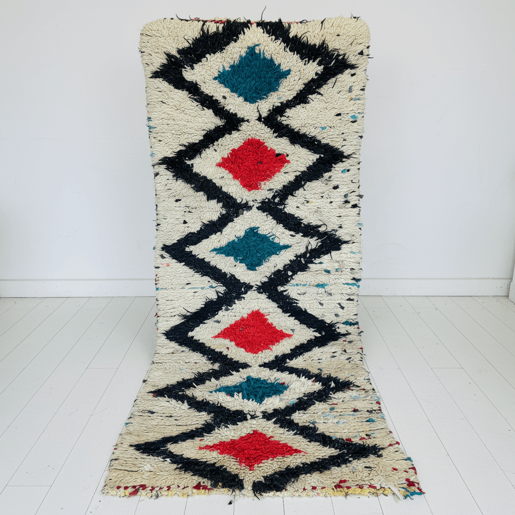 Moroccan Boucherouite Rug - Mashi Moosh