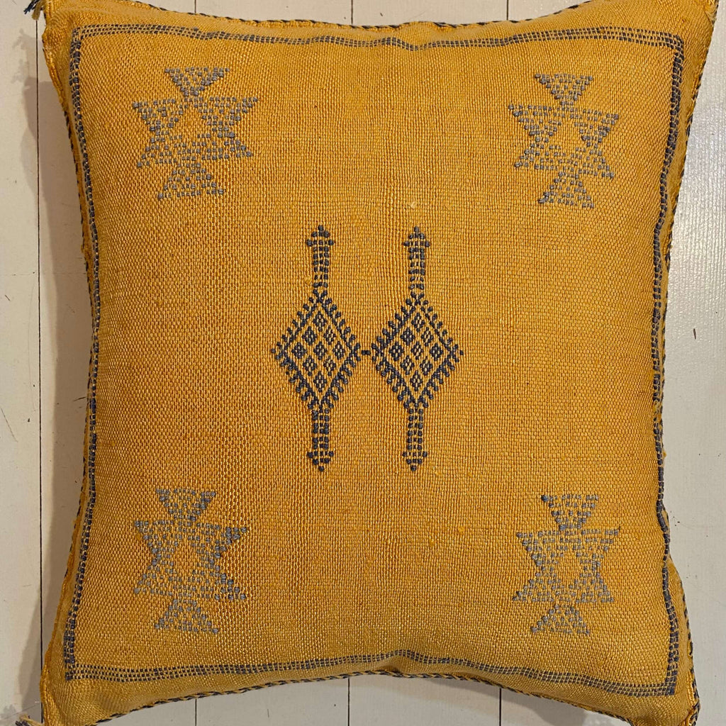 Cactus Silk Cushion (Canary) - Mashi Moosh