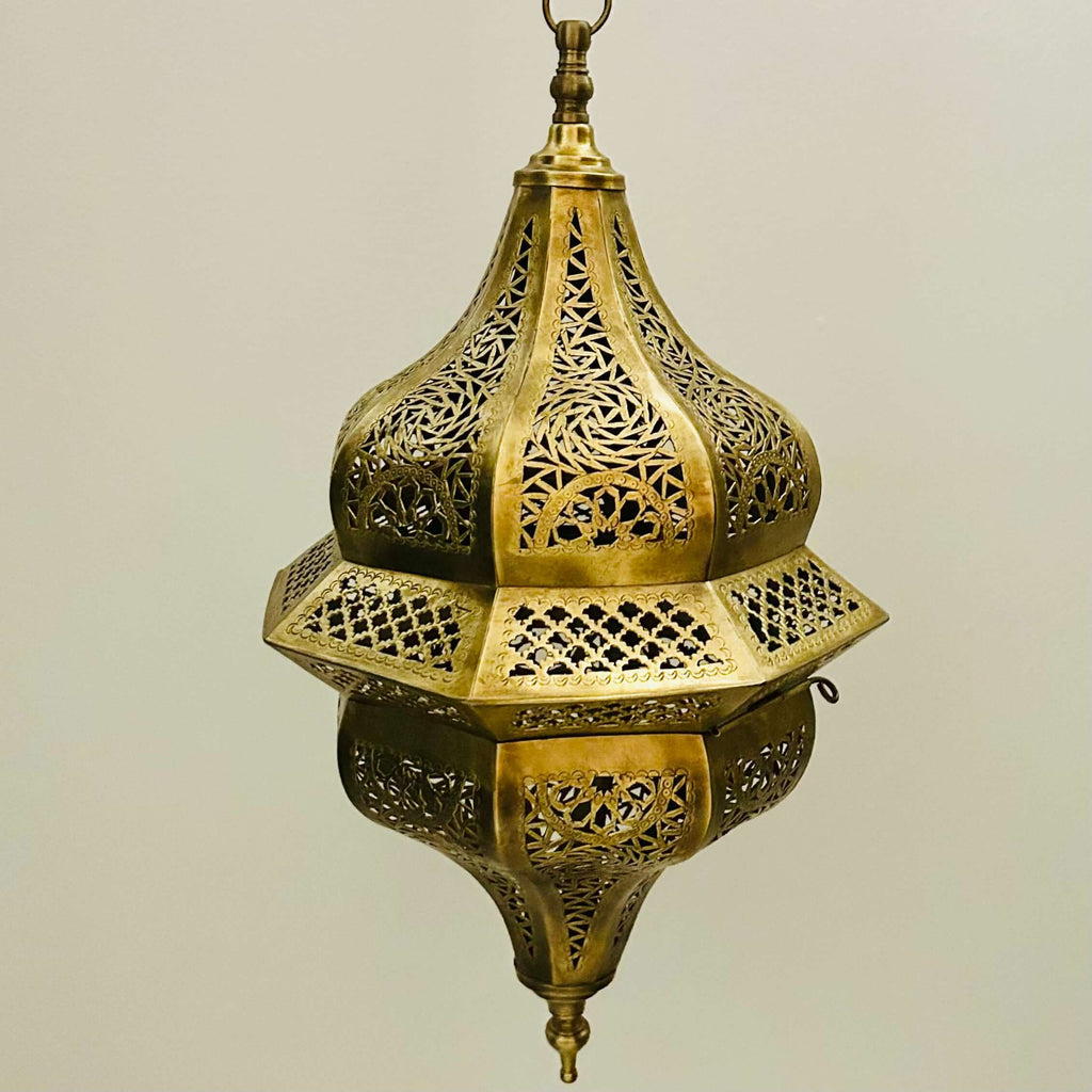 Moroccan Brass Lantern - Mashi Moosh