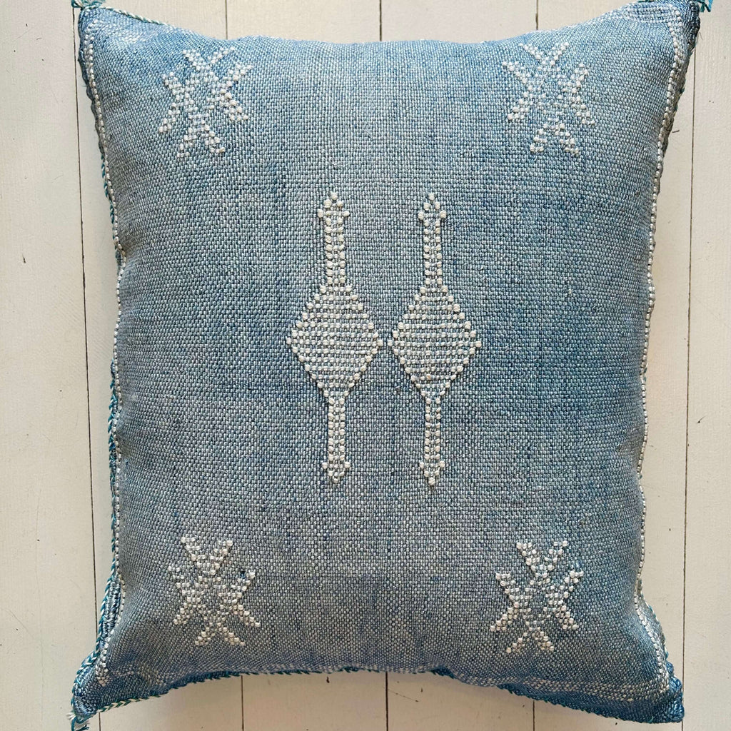 Cactus Silk Cushion (Denim) - Mashi Moosh
